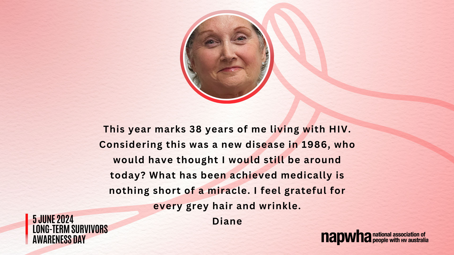 Long-Term Survivors Awareness Day quote from Diane