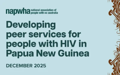 Developing peer services for people with HIV in Papua New Guinea